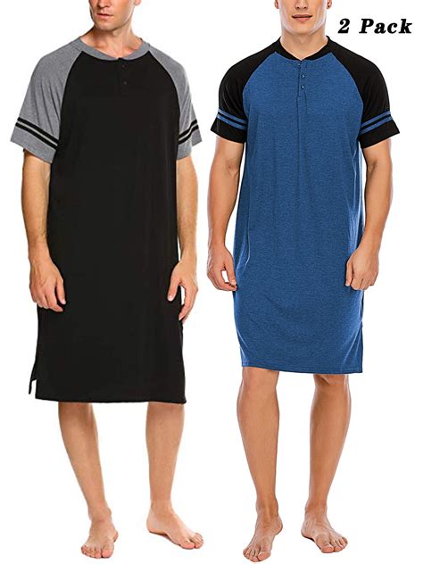 sleep shirt short sleeve|men's short sleeve sleep shirt.